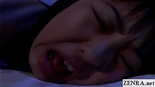 Subtitled uncensored nocturnal Japan rimjob